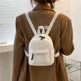 Mini Plush Backpack for Women Girls