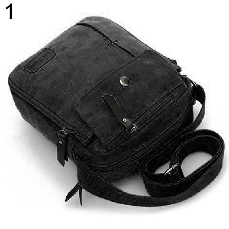Mini Nylon Men's Crossbody Bag Retro Style Outdoor Travel Shoulder Bag