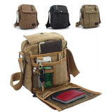 Mini Nylon Men's Crossbody Bag Retro Style Outdoor Travel Shoulder Bag