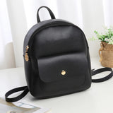Mini Pu Leather Backpack Multi-Function Shoulder Bag Ladies Phone Pouch Pack