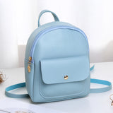 Mini Pu Leather Backpack Multi-Function Shoulder Bag Ladies Phone Pouch Pack