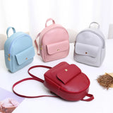 Mini Pu Leather Backpack Multi-Function Shoulder Bag Ladies Phone Pouch Pack