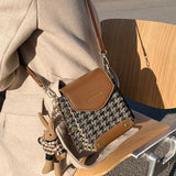 Leopard Pattern Rivets Flap Small Square Bags Women Casual Messenger Bags