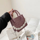 Mini Crocodile Pattern Crossbody Bag Women Shoulder Hand Bag