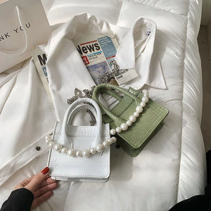 Mini Crocodile Pattern Crossbody Bag Women Shoulder Hand Bag