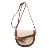 Mini Quilted Saddle Bag Vintage Shoulder Messenger Bag
