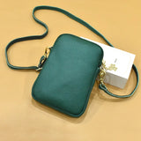 Real Leather Shoulder Bag Women Crossbody Phone Bags Ball Female Purse