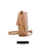 Mini Round Straw Bag Rattan Woven Vintage Retro Straw Rope Knitted Crossbody