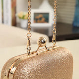 Shining Evening Bag Green Purple Paillette Small Clutches Bag