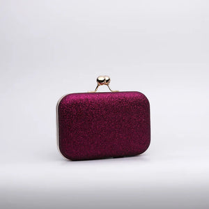 Shining Evening Bag Green Purple Paillette Small Clutches Bag