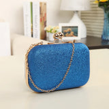 Shining Evening Bag Green Purple Paillette Small Clutches Bag