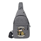 Samurai Print Chest Waist Pack Theftproof Crossbody Bag