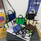 Reflective Strip Mini Shoulder Bag Mobile Phone Crossbody Tote