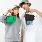 Reflective Strip Shoulder Bag for Men Crossbody Chest Sling Purse