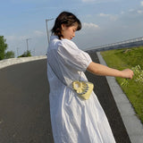 Pleated Pearls Cross Body Chain Cloud Bag