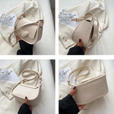Mini Shoulder Bags Women Texture PU Leather Crossbody Saddle Handbags