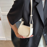 Mini Shoulder Bags Women Texture PU Leather Crossbody Saddle Handbags