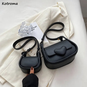 Mini Shoulder Bags Women Texture PU Leather Crossbody Saddle Handbags