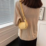 Mini Shoulder Bags Women Texture PU Leather Crossbody Saddle Handbags