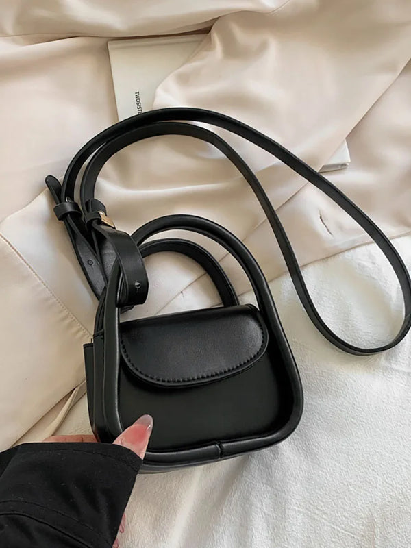Small Summer Crossbody Bags for Women Solid Flap Handbags