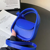 Small Summer Crossbody Bags for Women Solid Flap Handbags