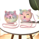Mini Unicorn Suede Shoulder Bag Crossbody Winter Plush Phone Pouch