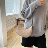 Green Leather Underarm Bag for Women Small Casual Tote