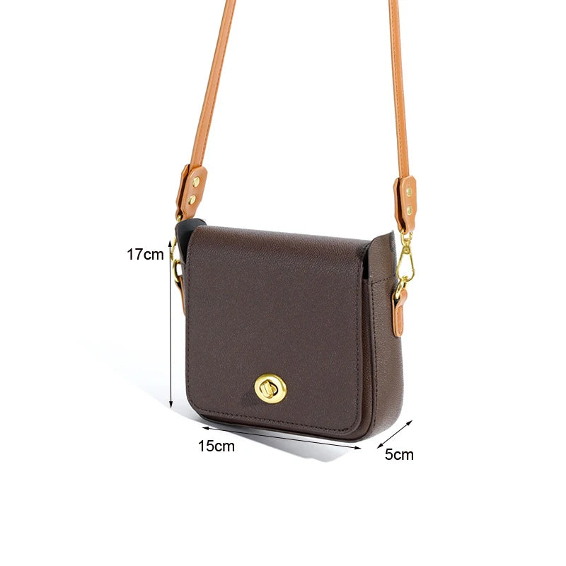 Vintage Style Mini Crossbody Bag for Women Men Phone Purse Messenger Bag