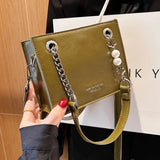 Mini Small Bucket Bag Women's Handbag PU Leather Shoulder Messenger