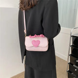 Mini Small Handbags Tide Heart Bags Women's Bag Versatile Single Shoulder Crossb