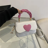 Mini Small Handbags Tide Heart Bags Women's Bag Versatile Single Shoulder Crossb