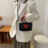 Mini Small Handbags Tide Heart Bags Women's Bag Versatile Single Shoulder Crossb