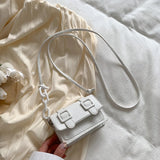 Small Messenger Bags Acrylic Chain Purse Handbag Belt Buckle