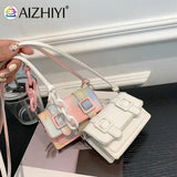Small Messenger Bag Women Acrylic Chain Purse Leather Handbag