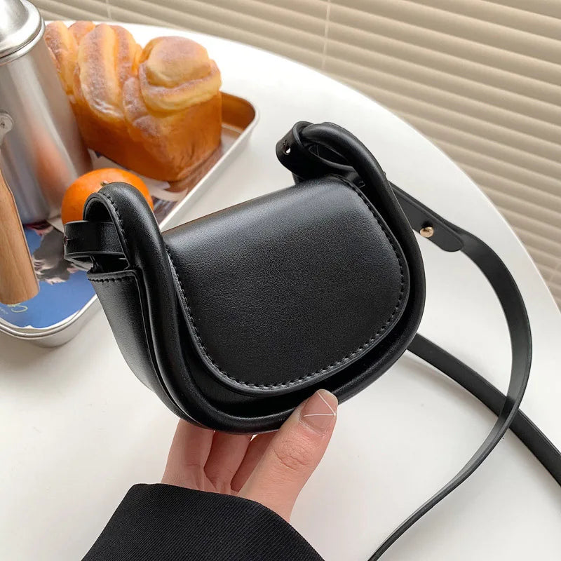 Mini PU Leather Crossbody Bag Women's Handbags Lipstick Shoulder Tote