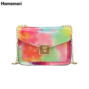 Mini Square Flap Bag High PU Leather Women's Handbag Crocodile Pattern Chain Sho