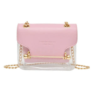 Mini Square Pack Women Chain Shoulder Bag Jelly Messenger Crossbody Bag