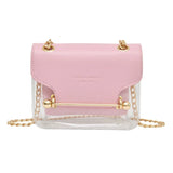 Mini Square Pack Women Chain Shoulder Bag Jelly Messenger Crossbody Bag