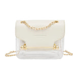 Mini Square Pack Women Chain Shoulder Bag Jelly Messenger Crossbody Bag