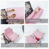 Mini Square Pack Women Chain Shoulder Bag Jelly Messenger Crossbody Bag