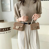 Mini Square Silicone Handbag Chain Messenger Bag Small B305