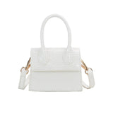 Mini Square PU Leather Women's Handbag Crocodile Chain Shoulder Bag