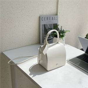 Mini Square Flap Bag High PU Leather Shoulder Bag for Office Ladies