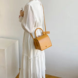 Mini Square Flap Bag High PU Leather Shoulder Bag for Office Ladies