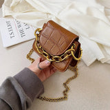 Mini Stone Pattern HandBag Single- Shoulder for Women