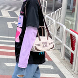 Lingge Embroidery Small Messenger Bag, Square Female Shoulder Bag