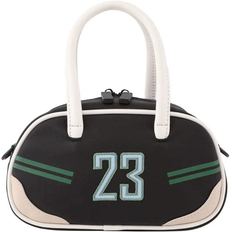 Lingge Embroidery Small Messenger Bag, Square Female Shoulder Bag