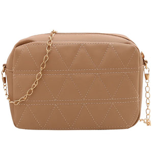 Embroidery Square Female Shoulder Bag Chain Ladies Crossbody