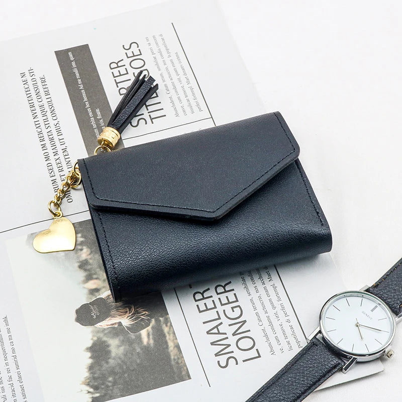 Mini Tassel Wallet Lovely Purse Short Mini Wallets for Women