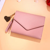 Mini Tassel Wallet Women Purse Short Mini Wallets Students Lovely Purse Female S